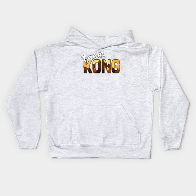 Team Kong Kids Hoodie by BackAlly Horror